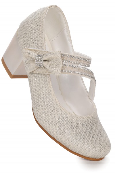 KİKO KİDS AİSHA KUM SİMLİ GÜNLÜK KIZ ÇOCUK 4 CM TOPUKLU ABİYE AYAKKABI