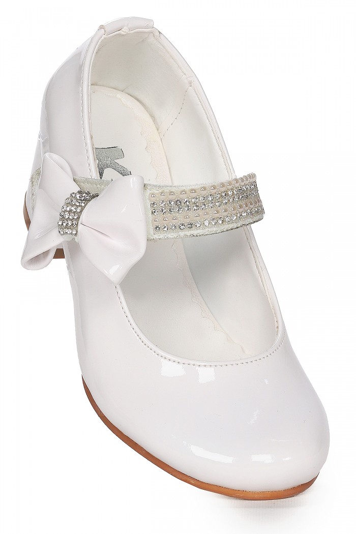 KİKO KİDS CAMELİ RUGAN GÜNLÜK KIZ ÇOCUK 4 CM TOPUKLU ABİYE AYAKKABI