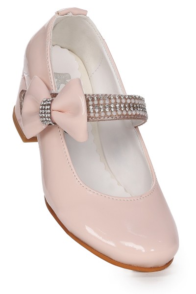 KİKO KİDS CAMELİ RUGAN GÜNLÜK KIZ ÇOCUK 4 CM TOPUKLU ABİYE AYAKKABI