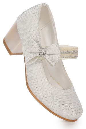 KİKO KİDS CAMELİ ÇUPRA GÜNLÜK KIZ ÇOCUK 4 CM TOPUKLU ABİYE AYAKKABI