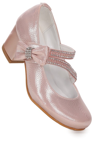 KİKO KİDS AİSHA VAKKO GÜNLÜK KIZ ÇOCUK 4 CM TOPUKLU ABİYE AYAKKABI