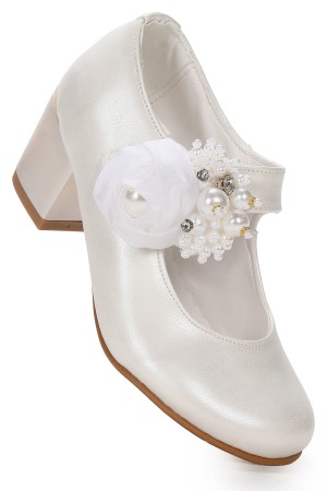 KİKO KİDS ANGELİNA CİLT GÜNLÜK KIZ ÇOCUK 4 CM TOPUKLU ABİYE AYAKKABI