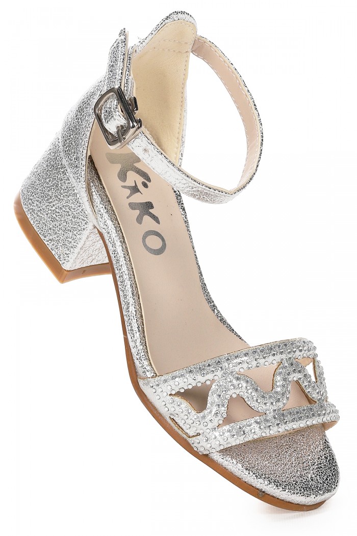 KİKO KİDS ELSE GÜNLÜK KIZ ÇOCUK 3 CM TOPUKLU SANDALET ABİYE AYAKKABI