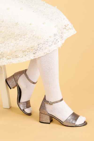 KİKO KİDS ALEXA GÜNLÜK KIZ ÇOCUK 4 CM TOPUKLU SANDALET ABİYE AYAKKABI
