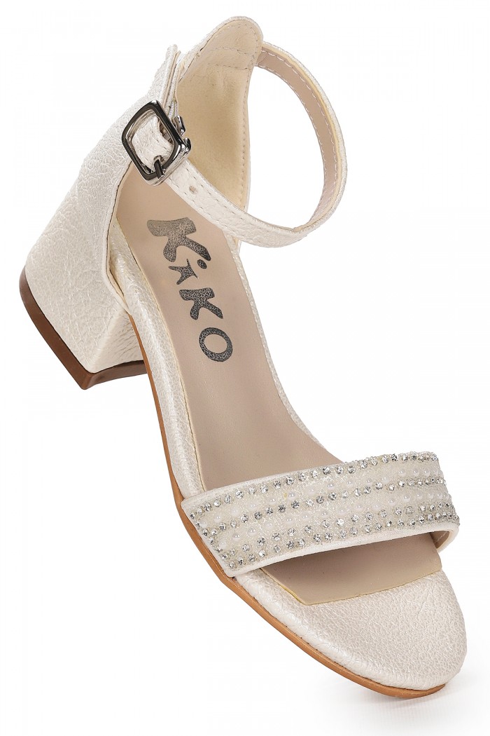 KİKO KİDS ELİNOR ÇATLAK GÜNLÜK KIZ ÇOCUK 3 CM TOPUKLU SANDALET ABİYE AYAKKABI