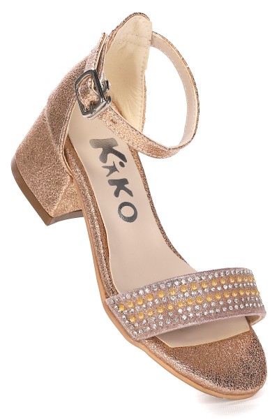 KİKO KİDS ELİNOR ÇATLAK GÜNLÜK KIZ ÇOCUK 3 CM TOPUKLU SANDALET ABİYE AYAKKABI