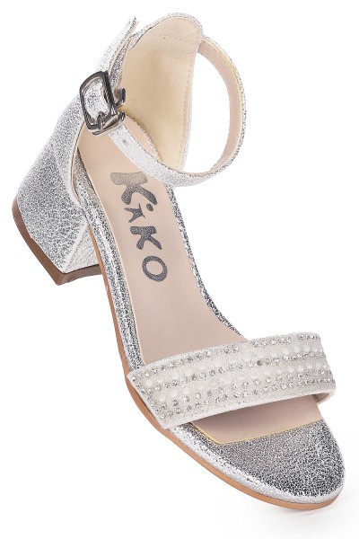 KİKO KİDS ELİNOR ÇATLAK GÜNLÜK KIZ ÇOCUK 3 CM TOPUKLU SANDALET ABİYE AYAKKABI