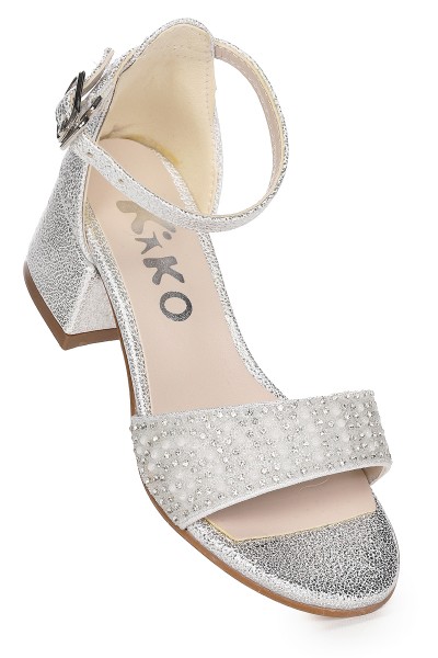 KİKO KİDS HEİDİ ÇATLAK GÜNLÜK KIZ ÇOCUK 3 CM TOPUKLU SANDALET ABİYE AYAKKABI