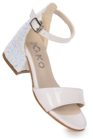 KİKO KİDS SHEİLA AYNA ÇAM GÜNLÜK KIZ ÇOCUK 3 CM TOPUKLU SANDALET ABİYE AYAKKABI