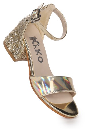 KİKO KİDS SHEİLA AYNA ÇAM GÜNLÜK KIZ ÇOCUK 3 CM TOPUKLU SANDALET ABİYE AYAKKABI