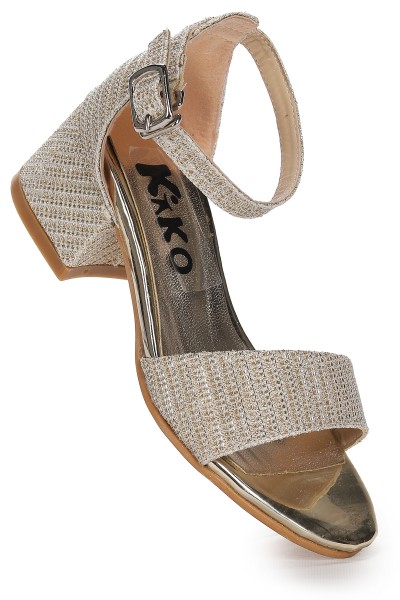 KİKO KİDS ALEXA GÜNLÜK KIZ ÇOCUK 3 CM TOPUKLU SANDALET ABİYE AYAKKABI