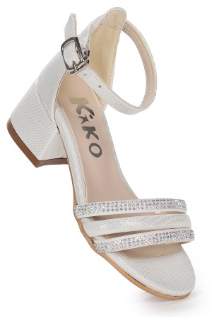 KİKO KİDS HELENA VAKKO GÜNLÜK KIZ ÇOCUK 3 CM TOPUKLU SANDALET ABİYE AYAKKABI