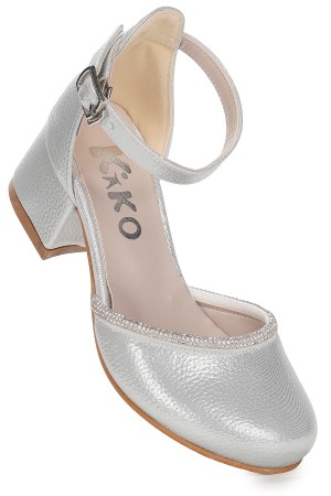 KİKO KİDS RESSA VAKKO TAŞLI KIZ ÇOCUK 5 CM TOPUKLU SANDALET ABİYE AYAKKABI