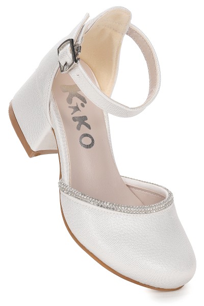 KİKO KİDS RESSA VAKKO TAŞLI KIZ ÇOCUK 5 CM TOPUKLU SANDALET ABİYE AYAKKABI