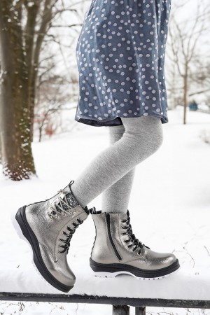 KİKO KİDS TERMO TABAN KIZ ÇOCUK BOT 621 KIRIŞIK TAŞLI