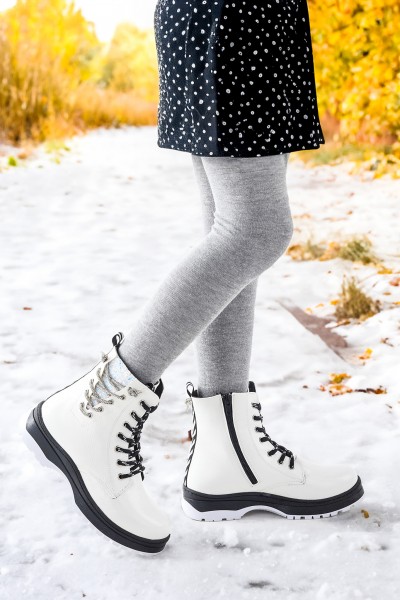 KİKO KİDS TERMO TABAN KIZ ÇOCUK BOT 621 KIRIŞIK TAŞLI