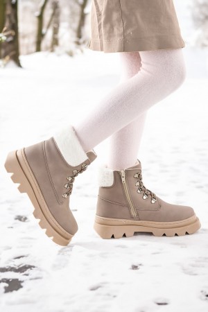 KİKO KİDS 500 GÜNLÜK FERMUARLI KIZ ÇOCUK BOT AYAKKABI