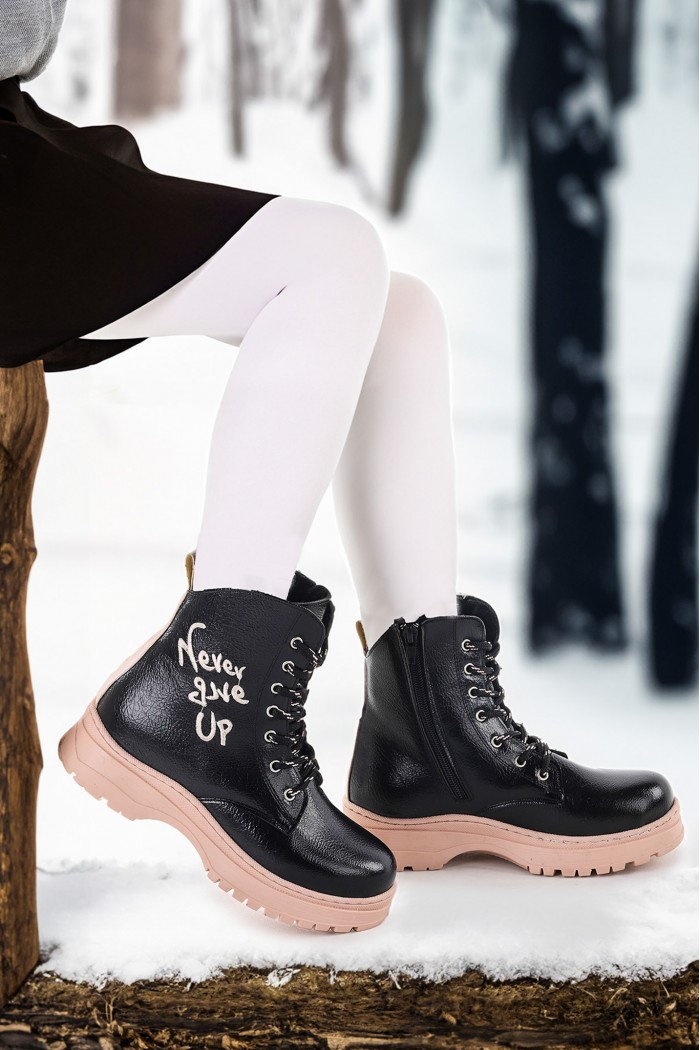 KİKO KİDS TERMO TABAN KIZ ÇOCUK BOT 610 ÇATLAK