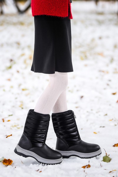 KİKO KİDS CİLT FERMUARLI KIZ ÇOCUK KAR BOTU ARZ 2325