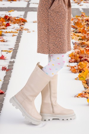 KİKO KİDS 500 UZUN FERMUARLI KIZ ÇOCUK ÇİZME BOT