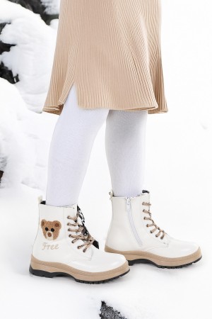 KİKO KİDS TERMO TABAN KIZ ÇOCUK BOT 625 KIRIŞIK CİLT