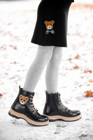 KİKO KİDS TERMO TABAN KIZ ÇOCUK BOT 625 KIRIŞIK CİLT