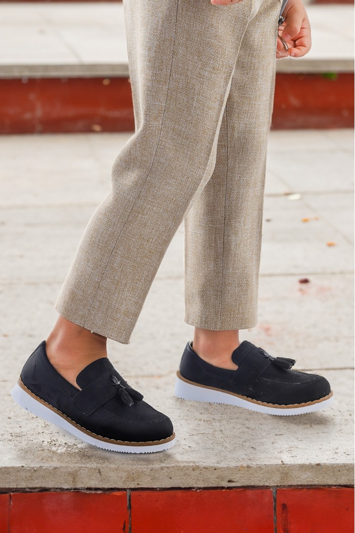 KİKO KİDS CİSİON SÜET PAPYONLU ERKEK ÇOCUK OKUL SÜNNET AYAKKABISI