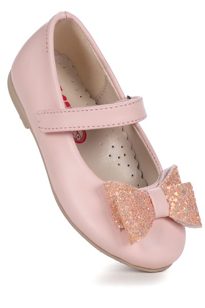 KİKO KİDS CIRTLI FİYONKLU KIZ ÇOCUK BABET AYAKKABI EGE 200 CİLT