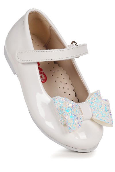 KİKO KİDS CIRTLI FİYONKLU KIZ ÇOCUK BABET AYAKKABI EGE 200 RUGAN