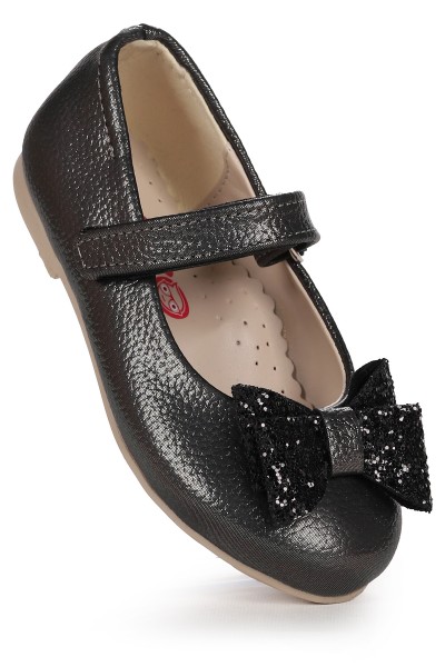 KİKO KİDS CIRTLI FİYONKLU KIZ ÇOCUK BABET AYAKKABI EGE 200 VAKKO