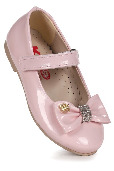 KİKO KİDS CIRTLI FİYONKLU KIZ ÇOCUK BABET AYAKKABI EGE 201 RUGAN