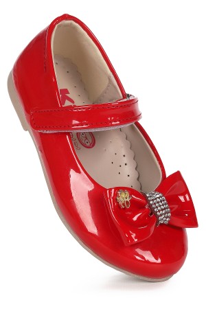 KİKO KİDS CIRTLI FİYONKLU KIZ ÇOCUK BABET AYAKKABI EGE 201 RUGAN