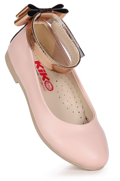 KİKO KİDS CIRTLI KIZ ÇOCUK FİYONKLU BABET AYAKKABI EGE 205 CİLT BİLEKTEN BAĞLAMALI