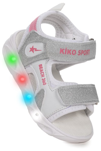 KİKO KİDS 102 SİMLİ IŞIKLI KIZ ÇOCUK CIRTLI SANDALET AYAKKABI