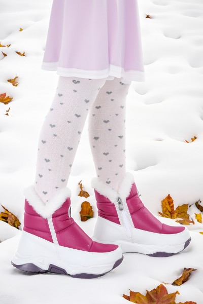 KİKO KİDS PAMELA FERMUARLI KIZ ÇOCUK KAR BOTU