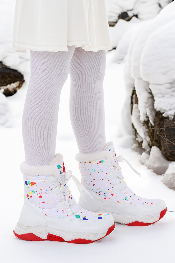 KİKO KİDS BAMBU BAĞCIKLI KIZ ÇOCUK KAR BOTU