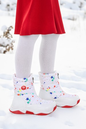 KİKO KİDS MARS FERMUARLI KIZ ÇOCUK KAR BOTU