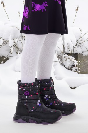 KİKO KİDS MARS FERMUARLI KIZ ÇOCUK KAR BOTU