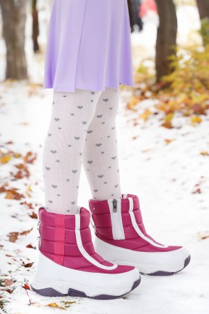 KİKO KİDS PABLO FERMUARLI KIZ ÇOCUK KAR BOTU