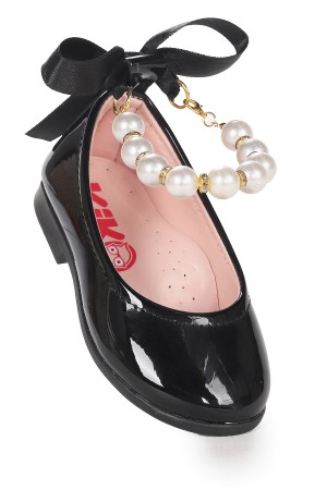 KİKO KİDS BLANCH RUGAN İNCİLİ LASTİKLİ KIZ BEBEK BABET AYAKKABI