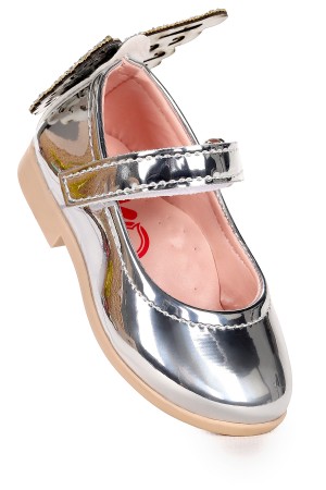 KİKO KİDS FRİGA AYNA KELEBEK CIRTLI KIZ BEBEK BABET AYAKKABI