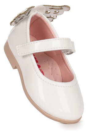 KİKO KİDS FRİGA AYNA KELEBEK CIRTLI KIZ BEBEK BABET AYAKKABI