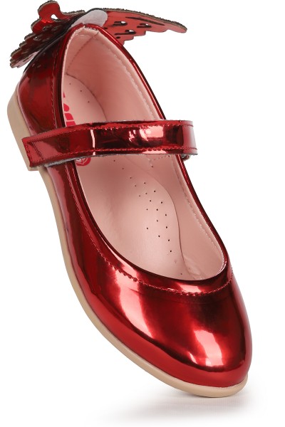 KİKO KİDS FRİGA AYNA KELEBEK CIRTLI KIZ ÇOCUK BABET AYAKKABI