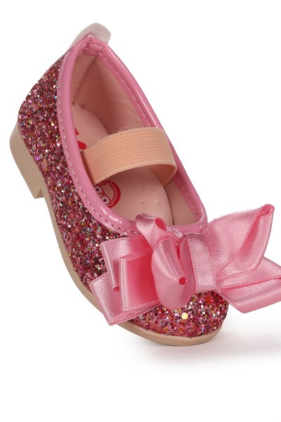 KİKO KİDS PANI CAM KIRIĞI FİYONK LASTİKLİ KIZ BEBEK BABET AYAKKABI