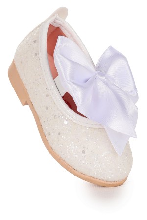 KİKO KİDS TARİ CAM KIRIĞI FİYONK LASTİKLİ KIZ BEBEK BABET AYAKKABI