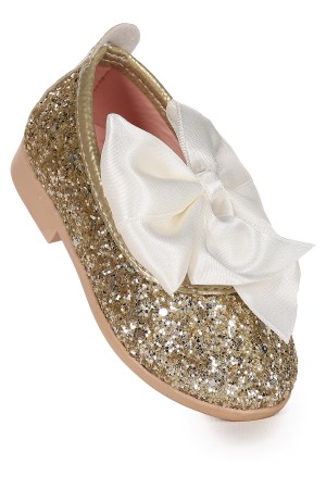 KİKO KİDS TARİ CAM KIRIĞI FİYONK LASTİKLİ KIZ BEBEK BABET AYAKKABI