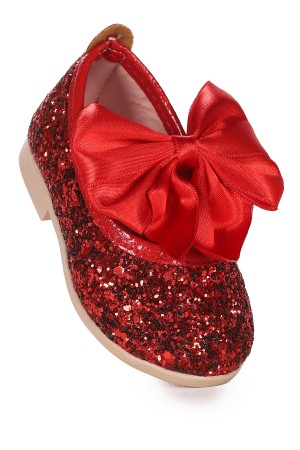 KİKO KİDS TARİ CAM KIRIĞI FİYONK LASTİKLİ KIZ BEBEK BABET AYAKKABI