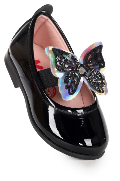 KİKO KİDS MENZ RUGAN KELEBEK LASTİKLİ KIZ BEBEK BABET AYAKKABI