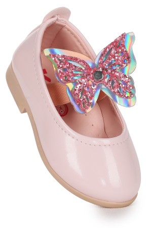 KİKO KİDS MENZ RUGAN KELEBEK LASTİKLİ KIZ BEBEK BABET AYAKKABI