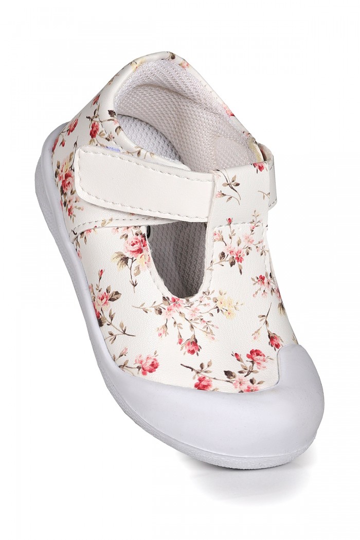 KİKO KİDS FLOWER CIRTLI KIZ BEBEK İLK ADIM PANDUF AYAKKABI